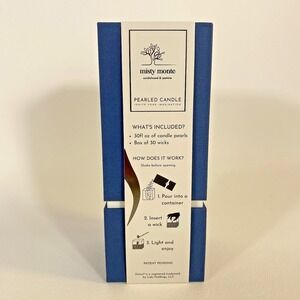 Foton Pearled Candle Misty Monte Sandalwood & Jasmine Pearls + 30 Wicks 18 oz